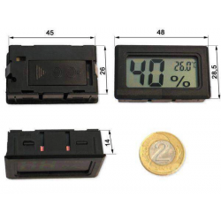 Termometr i higrometr LCD FY-11 w obudowie