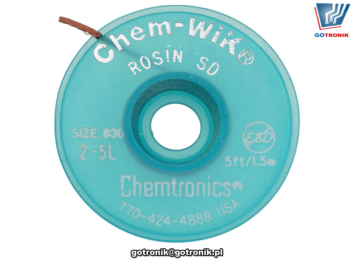 Chem-WIK 2-5L plecionka do odsysania cyny 0,8mm 1,5m 2-5L 770-424-4888
