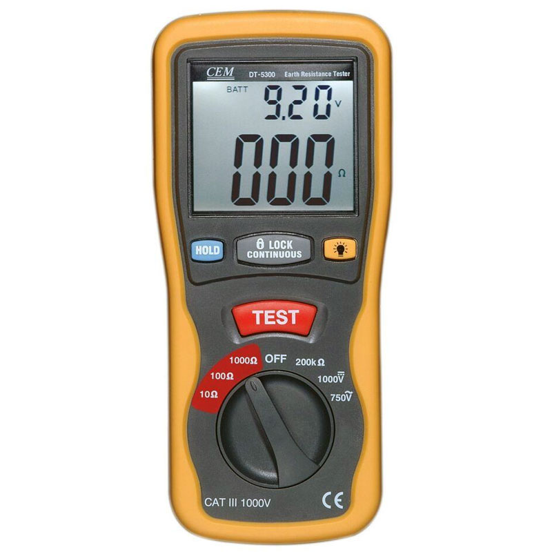 DT-5300 CEM miernik rezystancji uziemienia gruntu do pomiarów elektrycznych