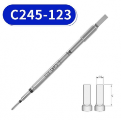 C245-123 grot do lutownic  z kolbą T245 prostopadłościan 4mm