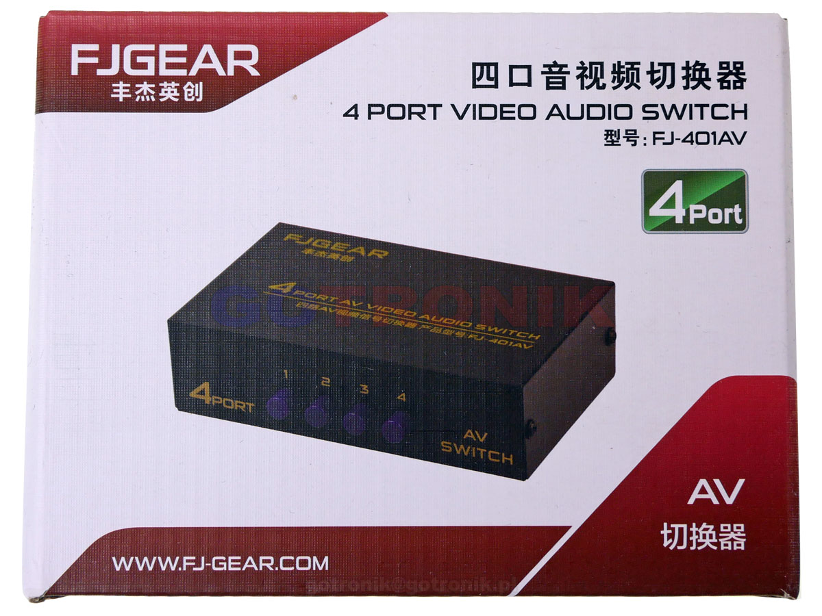 przełącznik FJ-401AV switch audio i video