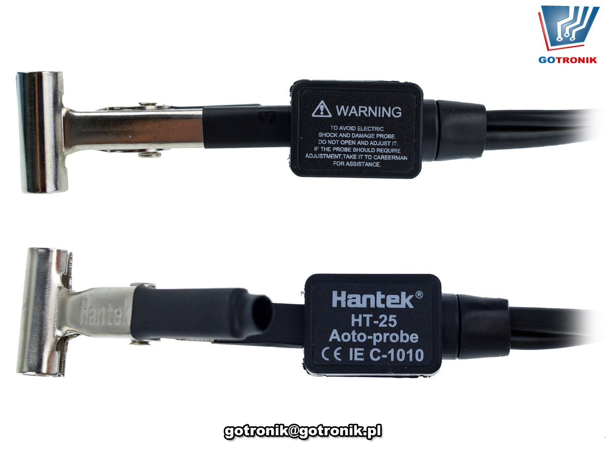 Sonda wysokiego napięcia na kable zapłonowe produkcji Hantek HT25