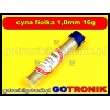 Cyna 1,00mm/16g Sn60Pb40 CYNEL fiolka LC60