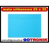 Mata silikonowa wymiar: 25cm x 35cm NIEBIESKA