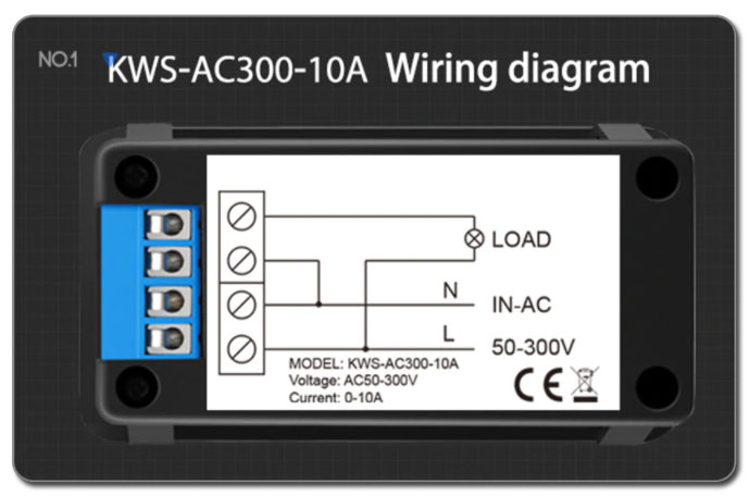 KWS-AC300-10A wielofunkcyjny miernik elektryczny panelowy BTE-1035