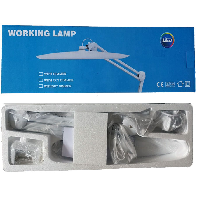 Lampa biurkowa 182 LED z funkcją ściemniania i regulacji barwy 9501LED-W LAM-052