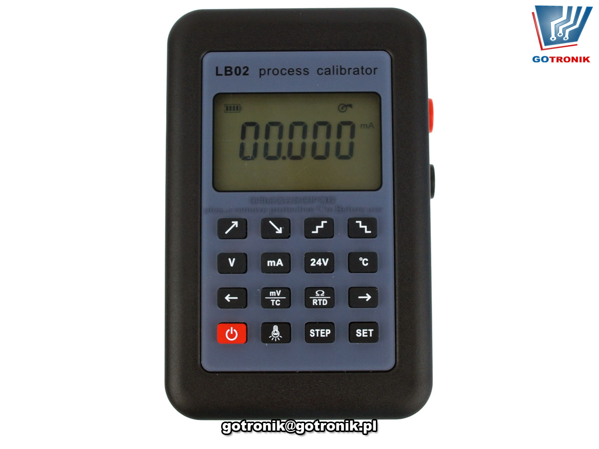 LB02 kalibrator zadanik symulator napięcia,prądu, pętli prądowej czujników termopar