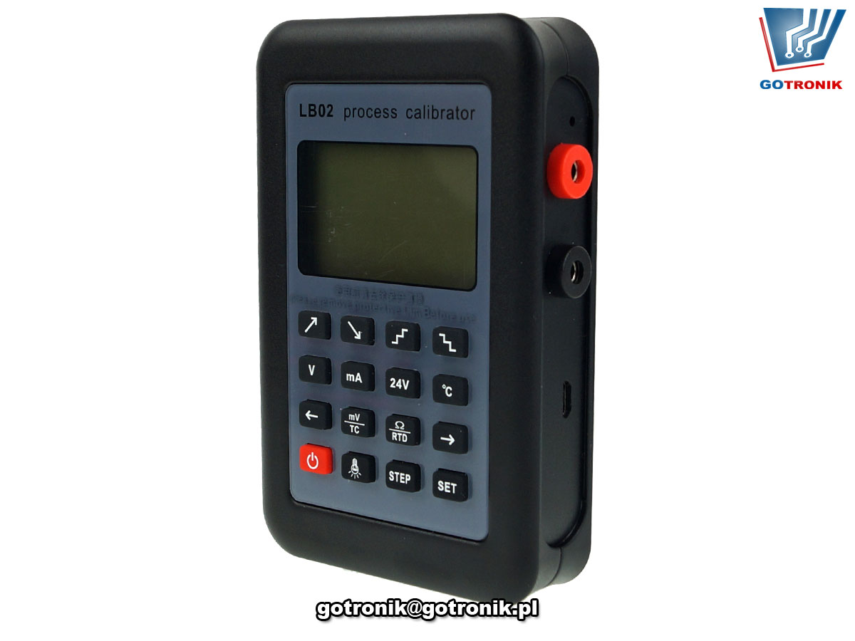 LB02 kalibrator zadanik symulator napięcia,prądu, pętli prądowej czujników termopar