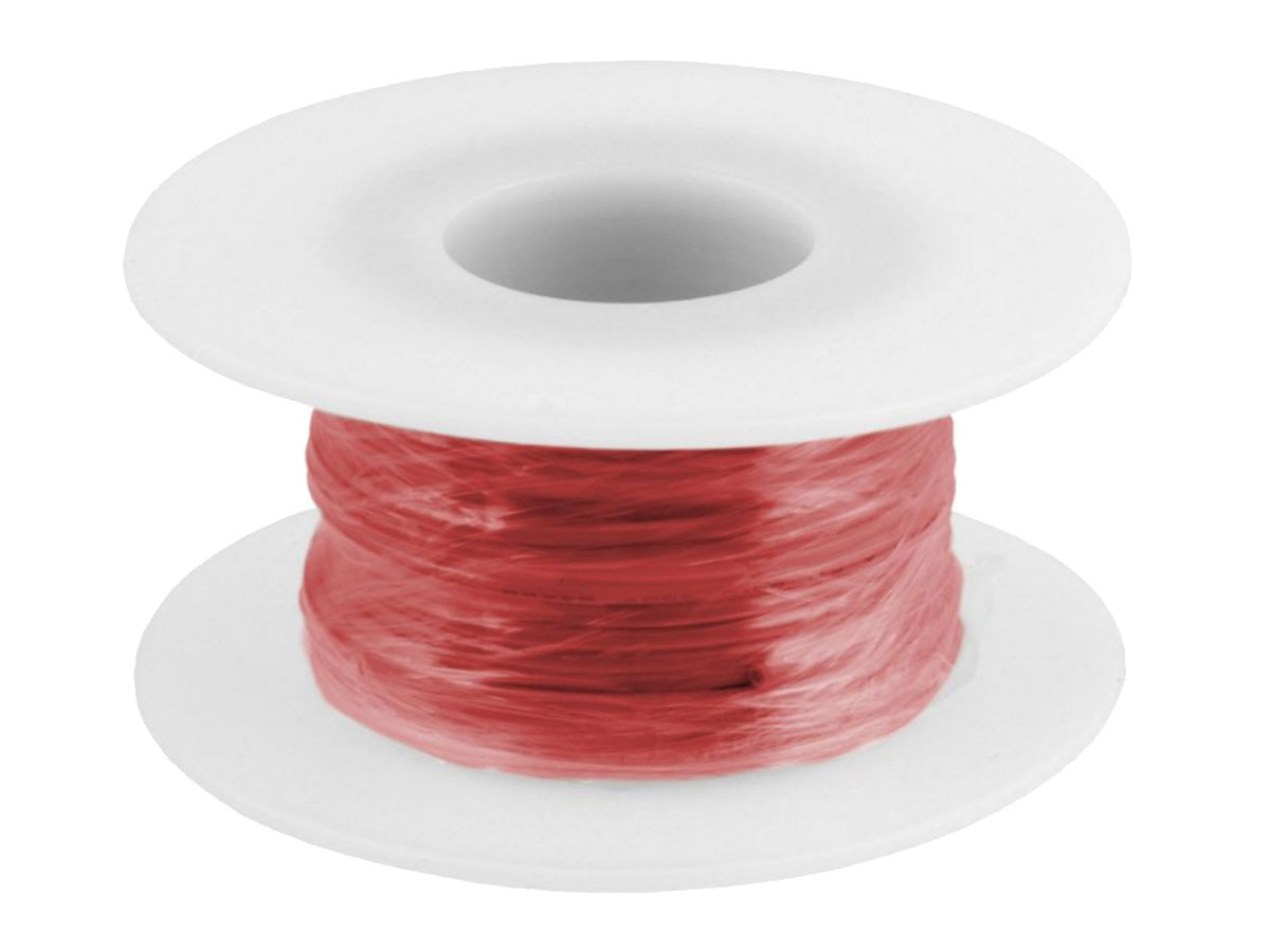 Przewód miedziany cynowany 0,10mm² czerwony 10m LIYV