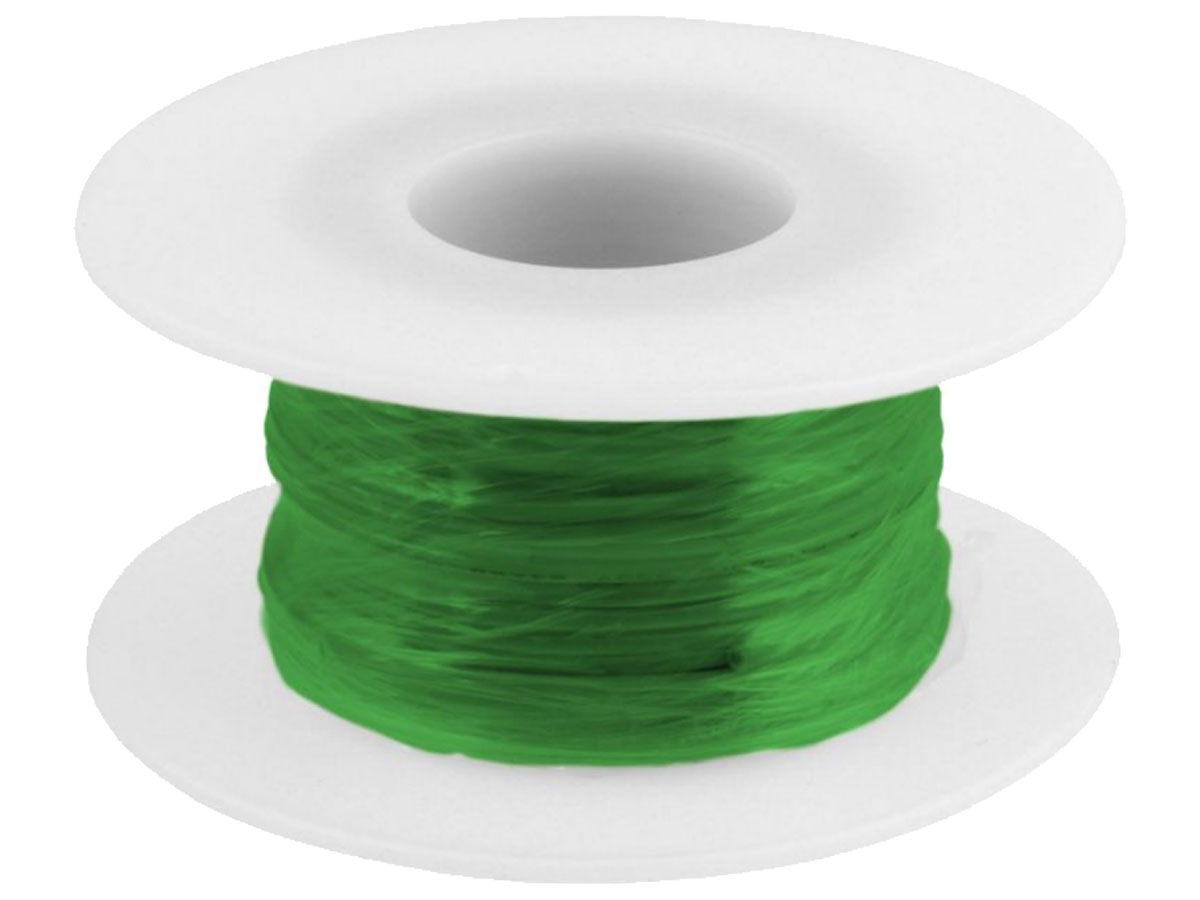 Przewód miedziany cynowany 0,10mm² zielony 10m LIYV