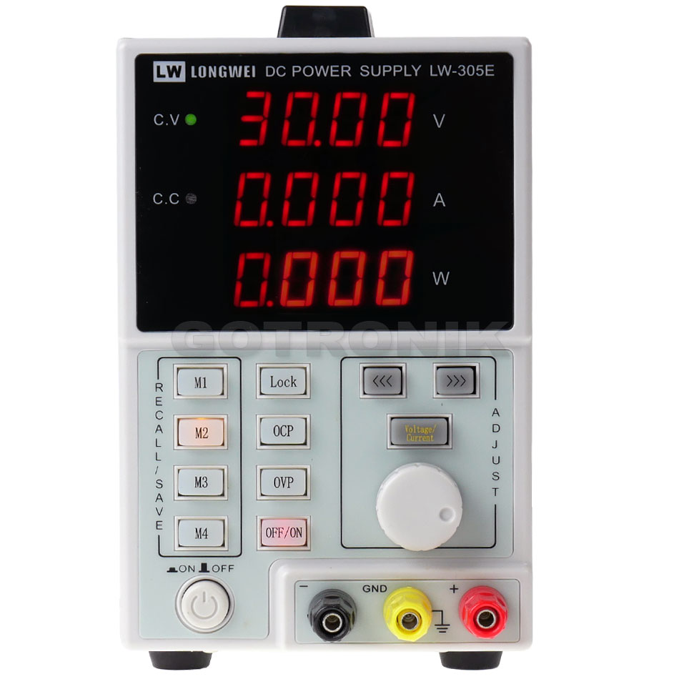 Zasilacz laboratoryjny LW-3010E 0-30V 0-10A programowalny RS485 USB 300W