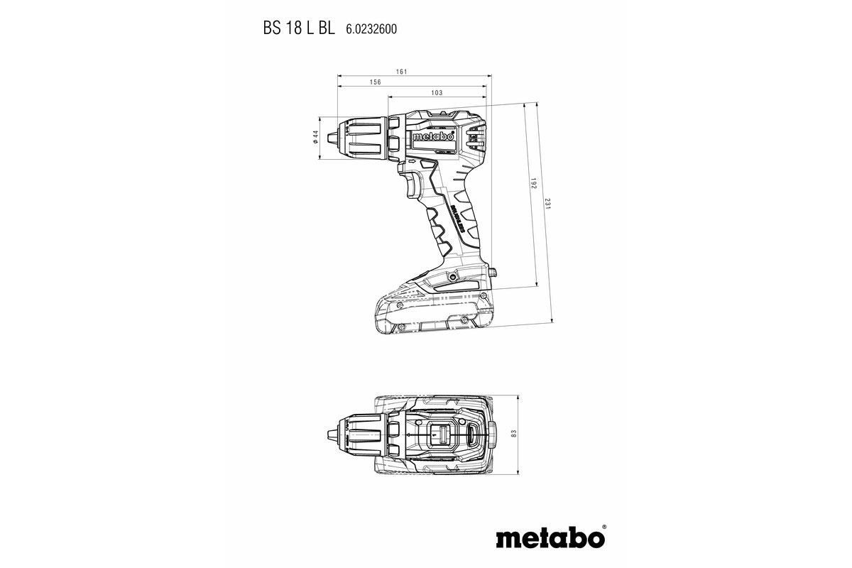 Metabo BS 18 L BL bezszczotkowa wiertarko-wkrętarka 18V 602326500