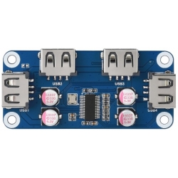 Ethernet / USB HUB HAT (B) do Rasberry Pi 4x USB 2.0 Waveshare