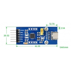 Moduł komunikacyjny płytka UART USB CP2102 typ C