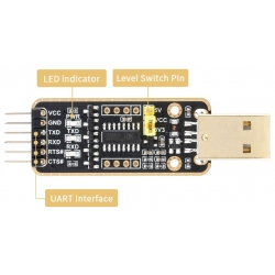 Moduł USB na UART złącza Micro/Mini/Typ-A/Typ-C szybka transmisja Waveshare