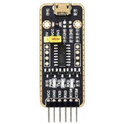 Moduł USB na UART wtyk micro USB szybka transmisja CH343 Waveshare