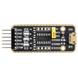 Moduł USB na UART wtyk micro USB szybka transmisja CH343 Waveshare