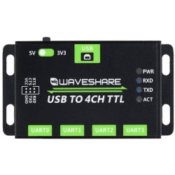 Przemysłowy konwerter USB na 4 kanałowy TTL USB na UART Waveshare