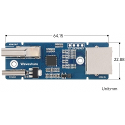 Przedłużacz sygnału HDMI Full HD do 50m USB-C bezstratna transmisja Waveshare