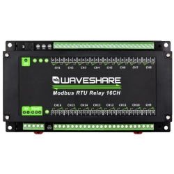 16 kanałowy moduł przekaźnikowy Modbus RTU RS485 Waveshare