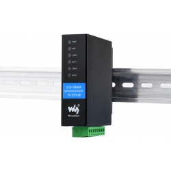 2 kanałowy serwer szeregowy RS485 na PoE RJ45 2x Ethernet Waveshare