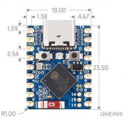 Mini płytka rozwojowa ESP32-S3 240MHz WiFi 2,4GHz Bluetooth 5 Waveshare