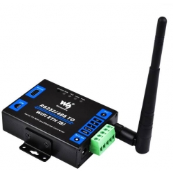 Serwer szeregowy RS232/485 do WiFi i Ethernet klasy przemysłowej Waveshare