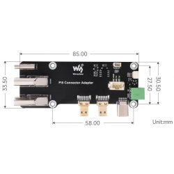 Wielofunkcyjna przejściówka z micro HDMI na HDMI do Raspberry Pi 5 / 4B Waveshare