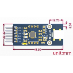 Moduł płytka UART mini USB CP2102