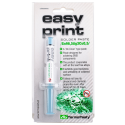 Pasta lutownicza bezołowiowa Easy Print Sn96,5Ag3Cu0,5 1,4ml AGT-028