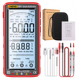 681 zaawansowany multimetr cyfrowy TruRMS LCD 0-1000V 0-10A Aneng