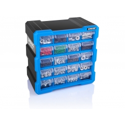 Organizer ścienny z 20 szufladkami niebieski ASR-6006-BLUE