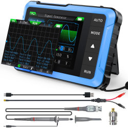 DSO-510 mini oscyloskop ręczny 1 kanałowy 10MHz 2w1 z generatorem sygnałów Fnirsi