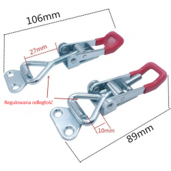 Zacisk metalowy szybkomocujący regulowany GH-4001 150kg