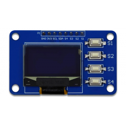 Moduł wyświetlacza OLED 0.96" 128x64 z 4 przyciskami IIC