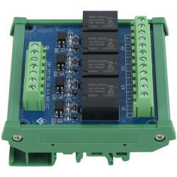 4-kanałowy moduł przekaźnikowy 12V z optoizolacją dla PLC