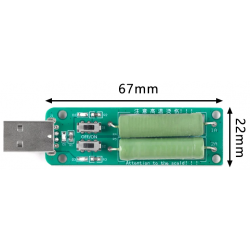 Elektroniczne obciążenie USB 1A 2A 3A tester ładowarek i power banków