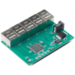 Moduł przełącznika sieciowego 5 portowego 10/100 Mbps 5V DC PCB