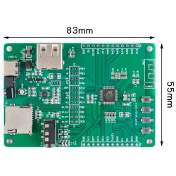 Płytka rozwojowa AB32VG1 RISC-V 120MHz USB-C UART PWM ADC I2C