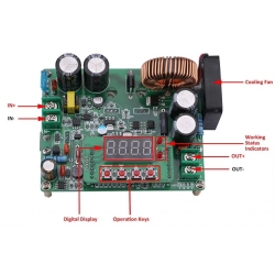 Moduł zasilacza regulowanego 60V 12A 720W przetwornica step down DPX800S