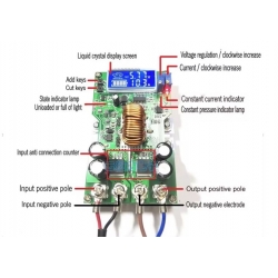 Przetwornica napięcia step down 36V 20A 300W zasilacz regulowany