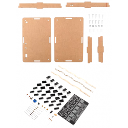 Zestaw KIT DIY 6 cyfrowy zegar budzik 4,5-5,5V DC z obudową dla majsterkowiczów