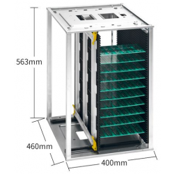 Magazynek stojak do płytek drukowanych PCB SMT typu Rack ESD 460×400×563mm SK1303