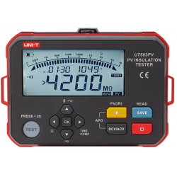 UT503PV cyfrowy tester rezystancji izolacji LCD 0,125 MΩ - 4000 MΩ 6xAA Uni-T