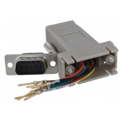 Adapter 9 pin DB9/RS232 - RJ45 do samodzielnego montażu Vitalco DSP22