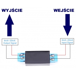 pasywny izolator - separator dla sygnału pętli prądowej ASC1101-CC 0-20mA 4-20mA BTE-1026
