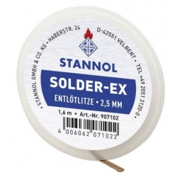 Taśma rozlutowująca plecionka 2,5mm Stannol Solder-Ex
