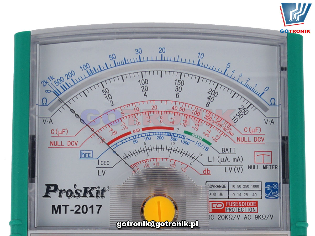 MT-2017 wielofunkcyjny multimetr analogowy MT2017 Proskit