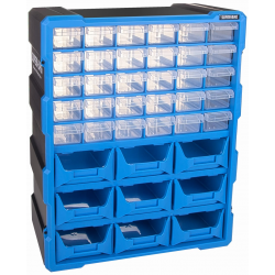 Organizer ścienny z 39 szufladkami niebieski ASR-6010