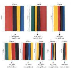 Zestaw konektorów i rurek termokurczliwych 678 elementów 600V E6087